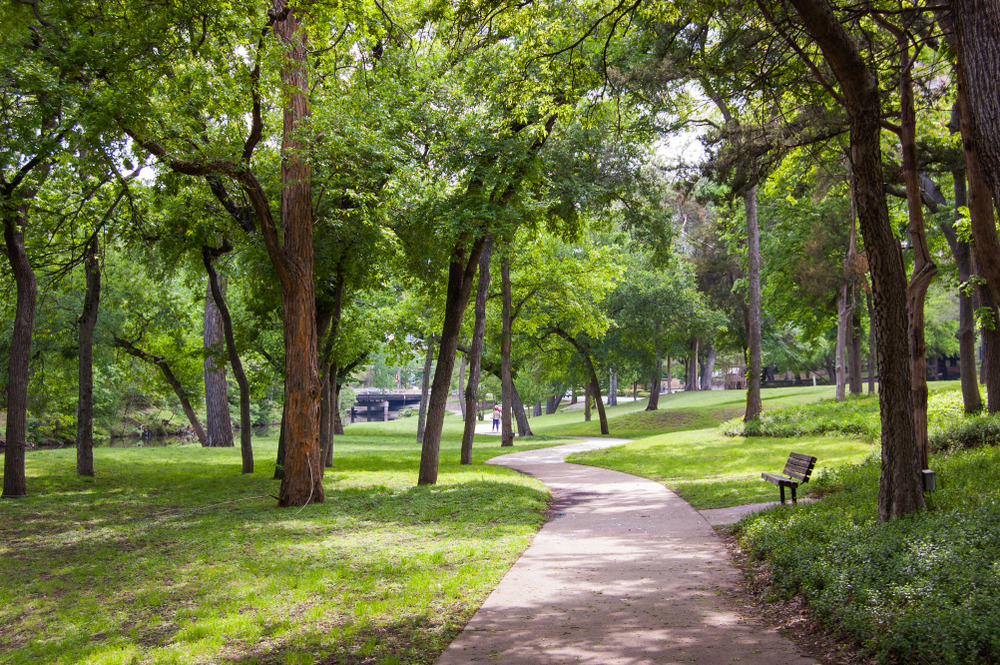 Dallas,Texas.,Turtle,Creek,Park.,Downtown,City,Park,With,A