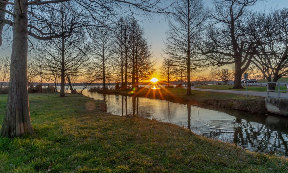 Morning,Time,By,Sunlight,At,White,Rock,Lake,,Dallas,,Texas